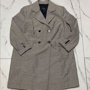 Talbots Women's Striped Coat Size 18W